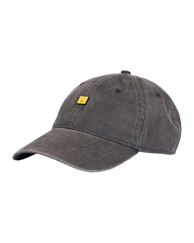 Acne Studios Men 's Cunov Face Cotton Canvas Baseball Cap