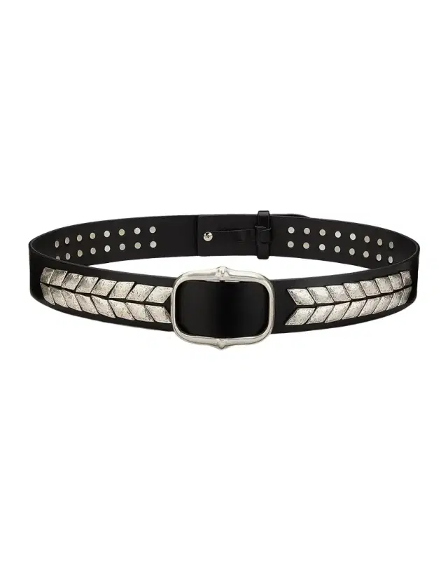Isabel Marant Belja Metal-Embellished Leather Belt