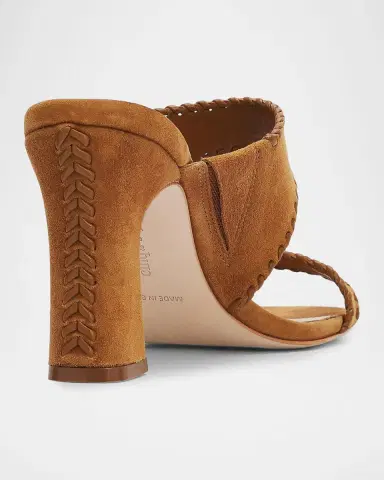 Cinq a Sept Kora 100MM Suede Slip-On Sandals | Thumbnail 3