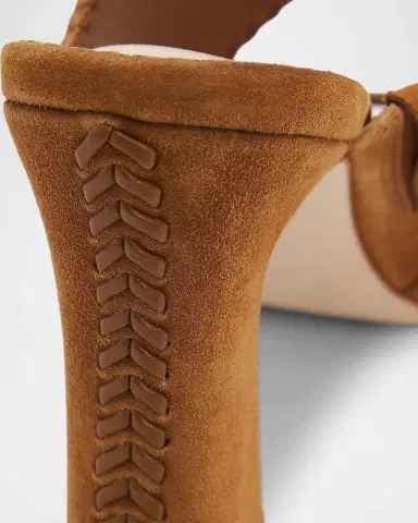 Cinq a Sept Kora 100MM Suede Slip-On Sandals | Thumbnail 4