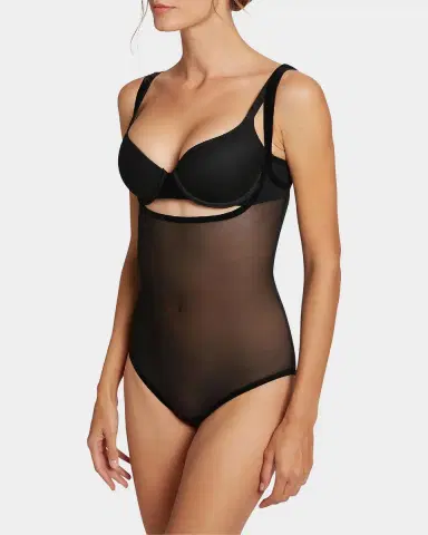 Wolford Form-Fitting Sheer Tulle Bodysuit | Thumbnail 3