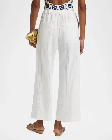 Lemlem Desta Cotton Drawstring Pants | Thumbnail 3 Lemlem Desta Cotton Drawstring Pants | Thumbnail 3