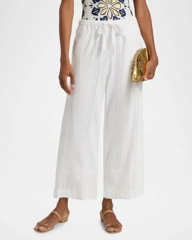 Lemlem Desta Cotton Drawstring Pants | Thumbnail 4 Lemlem Desta Cotton Drawstring Pants | Thumbnail 4