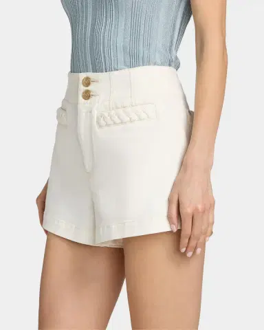 Zimmermann Roselight Braided Detail Denim Shorts | Thumbnail 6 Zimmermann Roselight Braided Detail Denim Shorts | Thumbnail 6