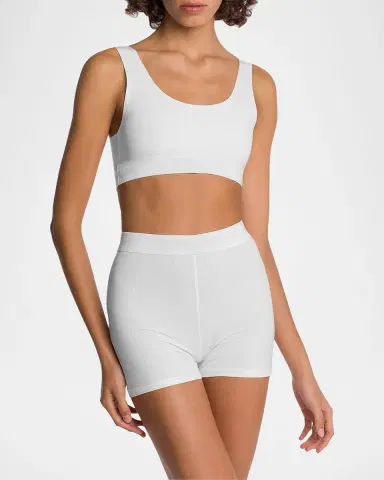 Wolford Beauty Cotton Scoop Neck Bralette | Thumbnail 2