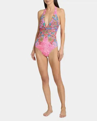 Johnny Was Roisin Floral Twisted One-Piece Swimsuit | Thumbnail 2