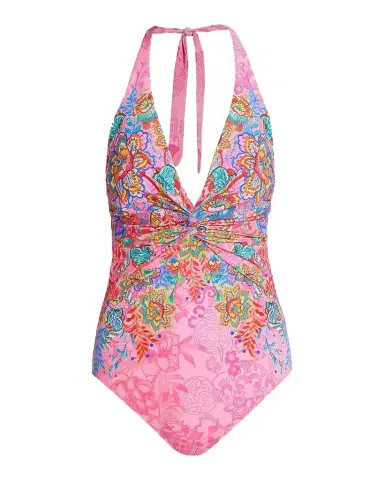 Johnny Was Roisin Floral Twisted One-Piece Swimsuit | Thumbnail 1
