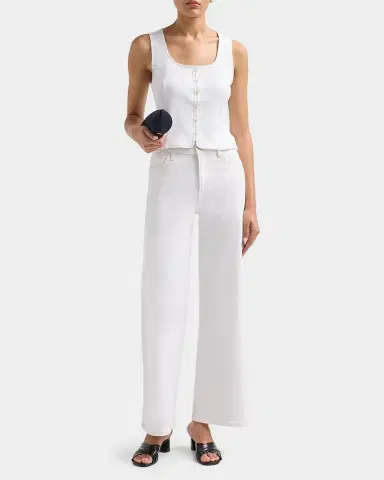 Veronica Beard Quenby Stretch-Cotton Sleeveless Top | Thumbnail 2