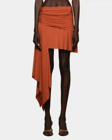 Et Ochs Emerson Side Drape Mini Skirt | Thumbnail 4
