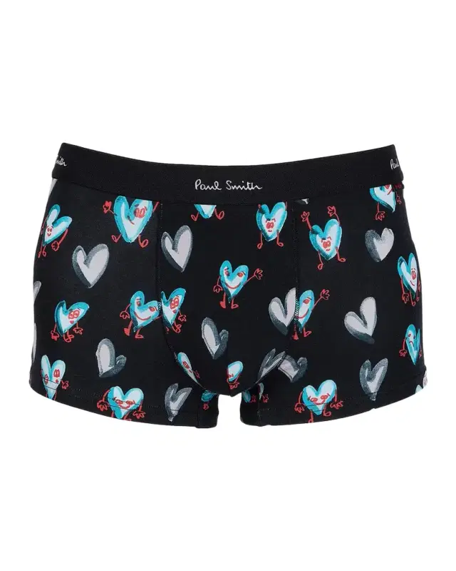 Paul Smith Men 's Pop Heart Stretch Cotton Trunks