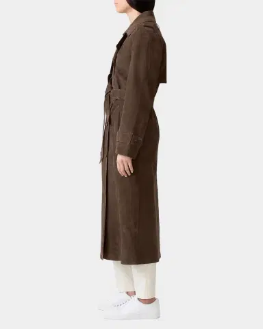 Mackage Gael Maxi Suede Trench Coat | Thumbnail 3 Mackage Gael Maxi Suede Trench Coat | Thumbnail 3