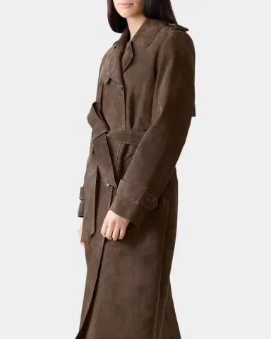 Mackage Gael Maxi Suede Trench Coat | Thumbnail 4 Mackage Gael Maxi Suede Trench Coat | Thumbnail 4