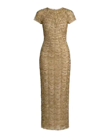 Mac Duggal Bead & Rhinestone Bodycon Midi Dress | Thumbnail 1