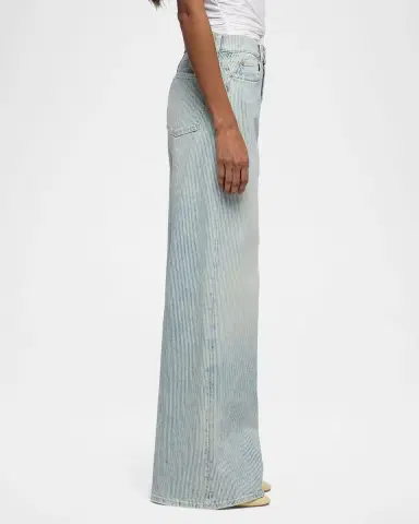 7 For All Mankind Lotta Pinstripe Wide-Leg Jeans | Thumbnail 6 7 For All Mankind Lotta Pinstripe Wide-Leg Jeans | Thumbnail 6