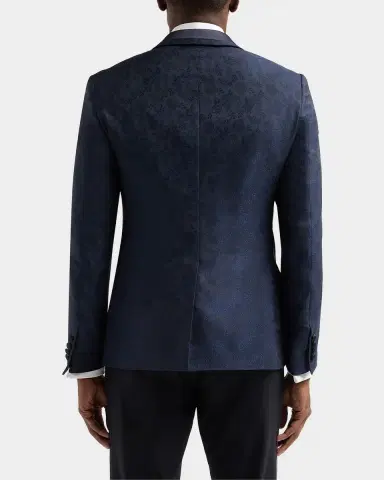 Pal Zileri Men's Floral-Embroidered Wool-Blend Dinner Jacket | Thumbnail 3