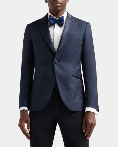 Pal Zileri Men's Floral-Embroidered Wool-Blend Dinner Jacket | Thumbnail 4