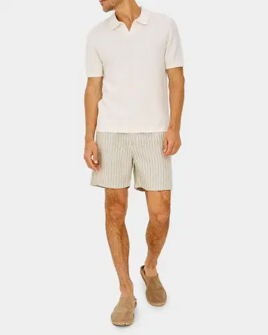 RAILS Men's Wilson Striped Linen-Cotton Shorts | Thumbnail 2