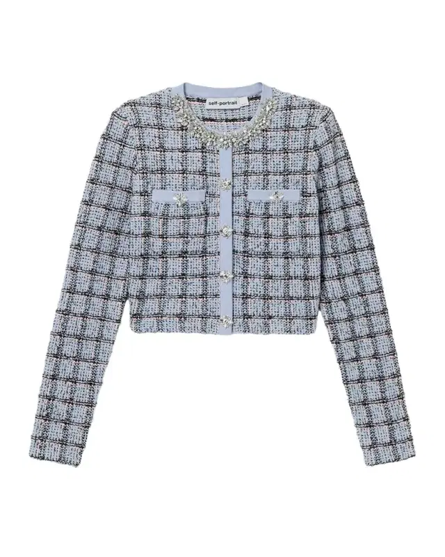 Self-Portrait Crop Trench Jacket