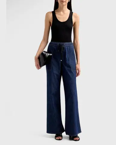 7 For All Mankind Utility Wide-Leg Drawstring Pants | Thumbnail 2 7 For All Mankind Utility Wide-Leg Drawstring Pants | Thumbnail 2