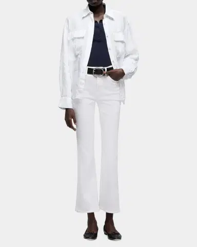 7 For All Mankind Piped Collar Polo Top | Thumbnail 2