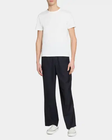 OFFICINE GÉNÉRALE Men's Nilson Twill Drawstring Pants | Thumbnail 2 OFFICINE GÉNÉRALE Men's Nilson Twill Drawstring Pants | Thumbnail 2