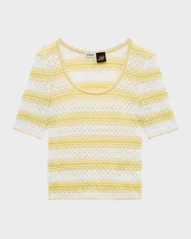 LOEWE x Paula's Ibiza Striped Cotton-Blend Sweater | Thumbnail 2