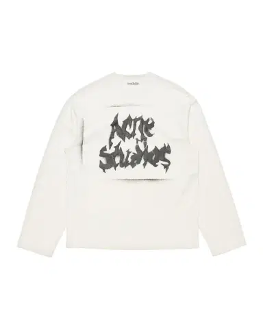 Acne Studios Men's Gothic Logo Cotton-Blend Long-Sleeve T-Shirt | Thumbnail 1 Acne Studios Men's Gothic Logo Cotton-Blend Long-Sleeve T-Shirt | Thumbnail 1