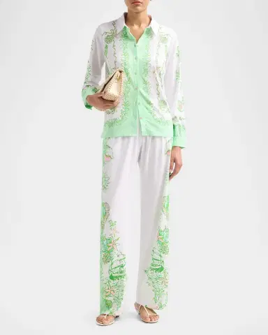 Lilly Pulitzer Koko Resort Button-Front Shirt | Thumbnail 2 Lilly Pulitzer Koko Resort Button-Front Shirt | Thumbnail 2