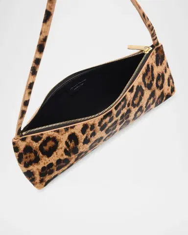 Mansur Gavriel Gaia Leopard Calf Hair Baguette Shoulder Bag | Thumbnail 4