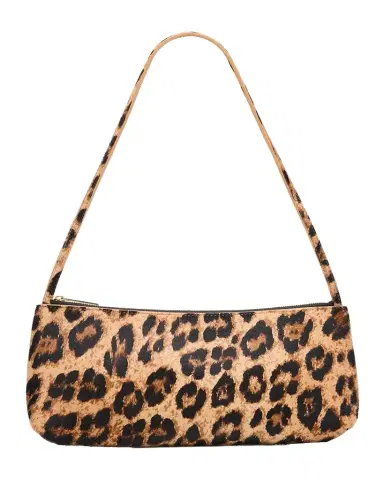 Mansur Gavriel Gaia Leopard Calf Hair Baguette Shoulder Bag | Thumbnail 1