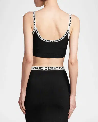 Versace Jeans Couture La Vacanza Graphic Trim Crop Top | Thumbnail 3 Versace Jeans Couture La Vacanza Graphic Trim Crop Top | Thumbnail 3