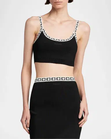 Versace Jeans Couture La Vacanza Graphic Trim Crop Top | Thumbnail 4 Versace Jeans Couture La Vacanza Graphic Trim Crop Top | Thumbnail 4