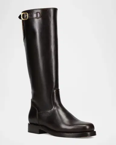 Frye Campus Leather Low Heel Tall Riding Boots | Thumbnail 2
