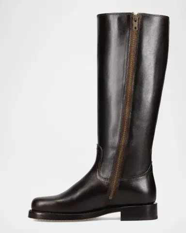 Frye Campus Leather Low Heel Tall Riding Boots | Thumbnail 3