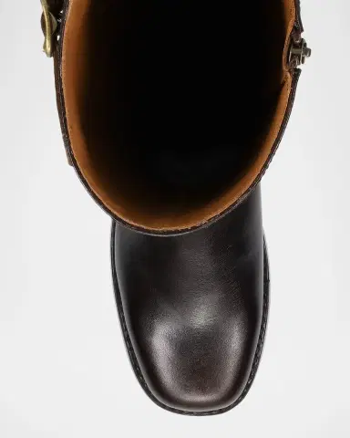 Frye Campus Leather Low Heel Tall Riding Boots | Thumbnail 4