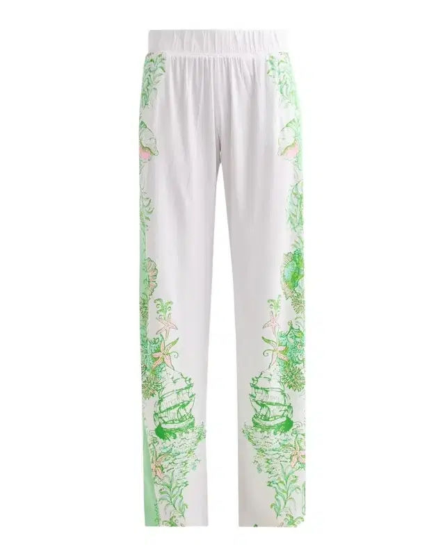 Lilly Pulitzer Bal Harbour Printed Wide-Leg Pants