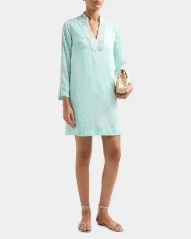 Lilly Pulitzer Irella Caftan Mini Dress | Thumbnail 4 Lilly Pulitzer Irella Caftan Mini Dress | Thumbnail 4