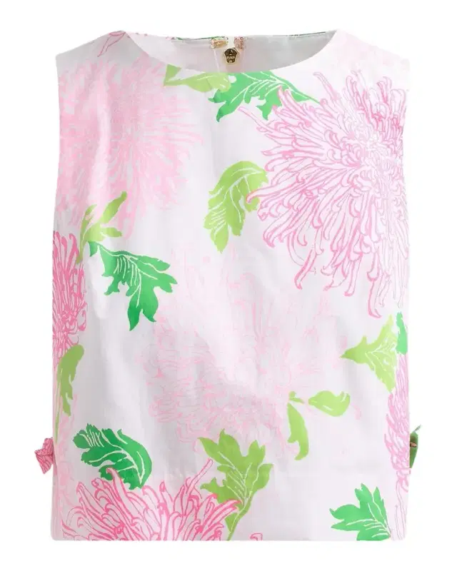 Lilly Pulitzer Annaleese Floral Cotton Sleeveless Crop Top
