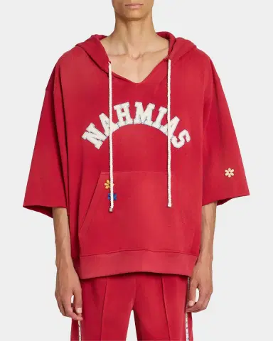 Nahmias Men's Daydreaming Graphic Cotton Crop Hoodie | Thumbnail 4