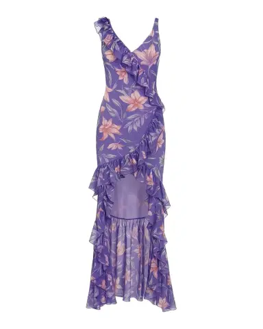 PatBo Amaryllis Floral Frill Gown | Thumbnail 1 PatBo Amaryllis Floral Frill Gown | Thumbnail 1