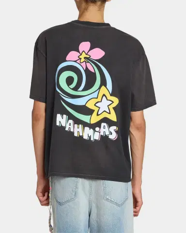 Nahmias Men's Daydreaming Flower Trip Cotton Boxy T-Shirt | Thumbnail 3 Nahmias Men's Daydreaming Flower Trip Cotton Boxy T-Shirt | Thumbnail 3