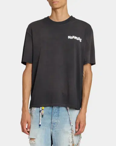 Nahmias Men's Daydreaming Flower Trip Cotton Boxy T-Shirt | Thumbnail 4 Nahmias Men's Daydreaming Flower Trip Cotton Boxy T-Shirt | Thumbnail 4