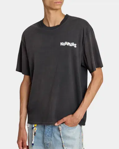 Nahmias Men's Daydreaming Flower Trip Cotton Boxy T-Shirt | Thumbnail 5 Nahmias Men's Daydreaming Flower Trip Cotton Boxy T-Shirt | Thumbnail 5