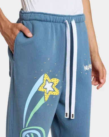 Nahmias Men's Daydreaming Flower Trip Wide-Leg Sweatpants | Thumbnail 5 Nahmias Men's Daydreaming Flower Trip Wide-Leg Sweatpants | Thumbnail 5