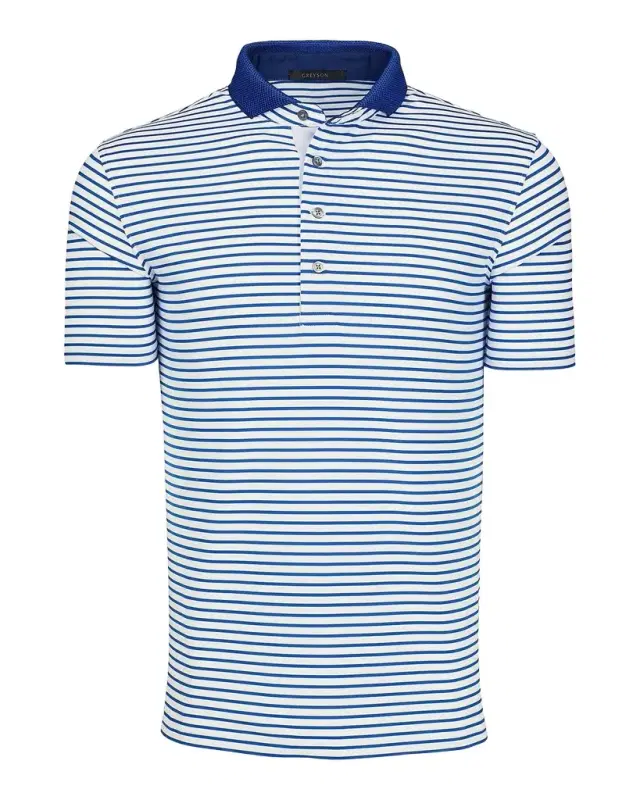 Greyson Men 's Macabee Striped Polo Shirt