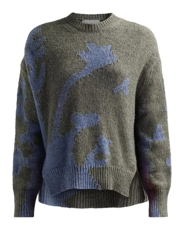 Proenza Schouler White Label Cathy Abstract Rib-Knit Sweater