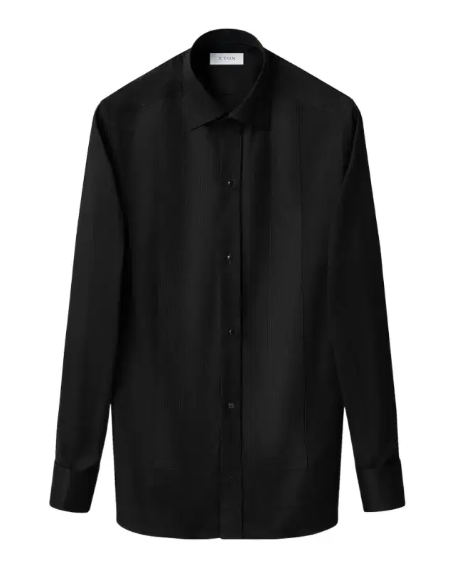 Eton Men 's Cotton Plissé Slim-Fit Tuxedo Shirt