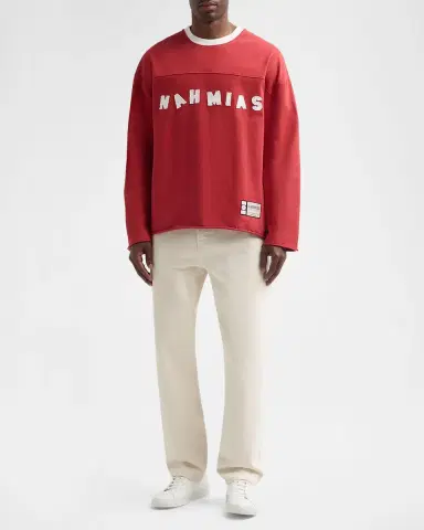 Nahmias Men's Daydreaming Varsity Logo Long-Sleeve T-Shirt | Thumbnail 2 Nahmias Men's Daydreaming Varsity Logo Long-Sleeve T-Shirt | Thumbnail 2