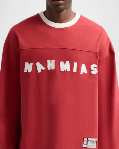 Nahmias Men's Daydreaming Varsity Logo Long-Sleeve T-Shirt | Thumbnail 5 Nahmias Men's Daydreaming Varsity Logo Long-Sleeve T-Shirt | Thumbnail 5
