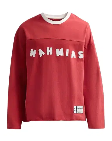 Nahmias Men's Daydreaming Varsity Logo Long-Sleeve T-Shirt | Thumbnail 1 Nahmias Men's Daydreaming Varsity Logo Long-Sleeve T-Shirt | Thumbnail 1